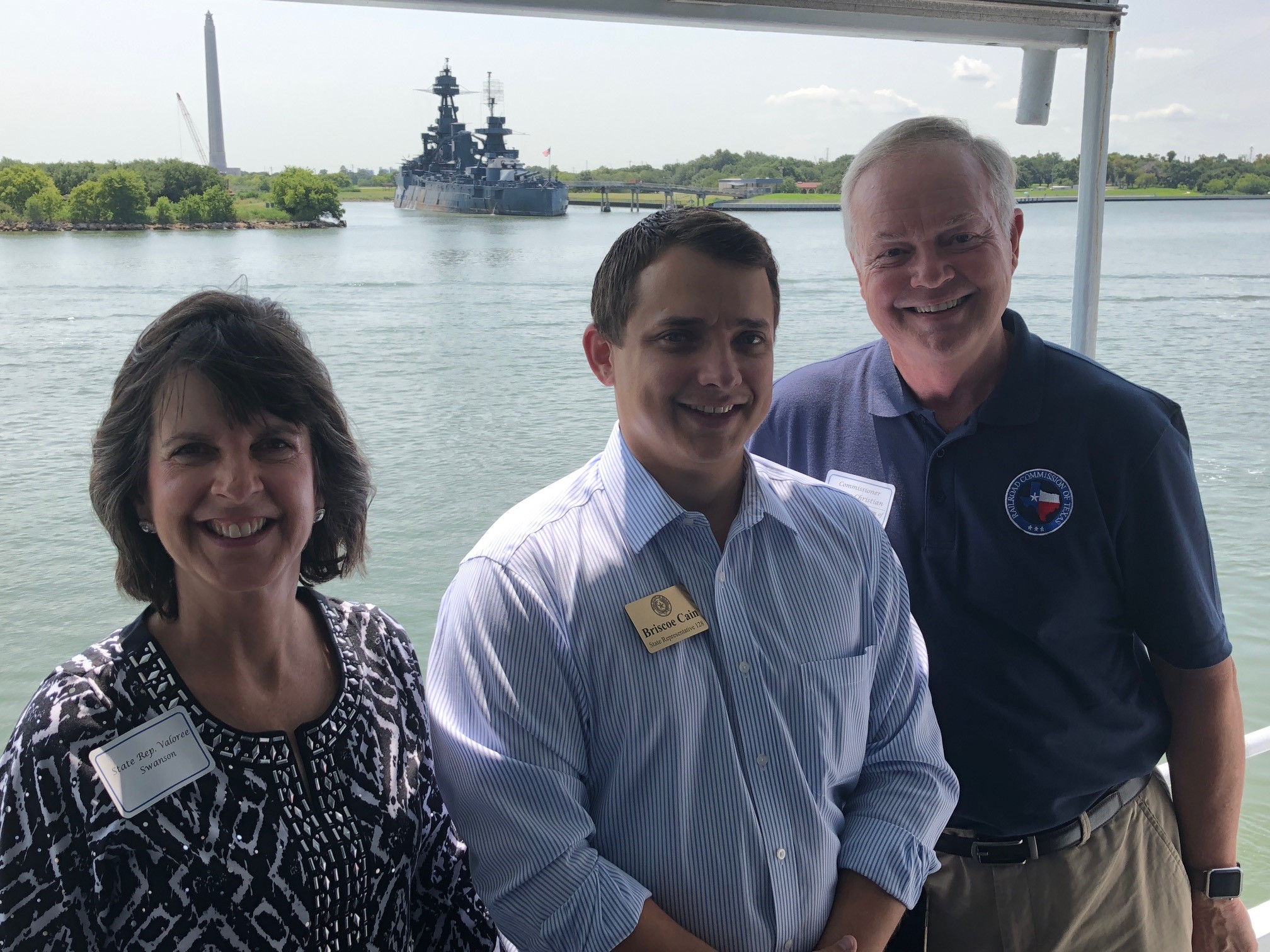 Comm. Christian with Rep. Valoree Swanson & Rep. Briscoe Cain